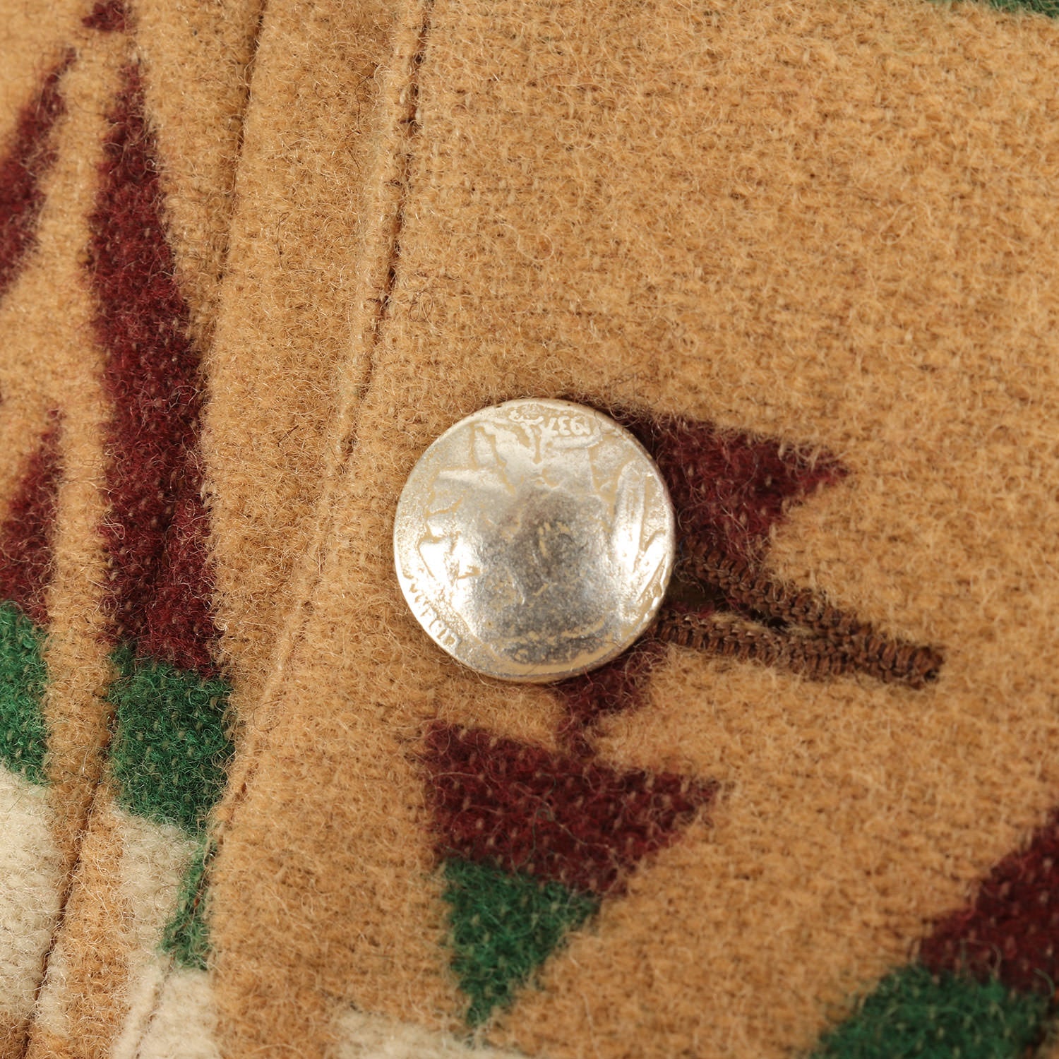 美品 ショット ウール ブランケットジャケット ナバホ アメカジ ネイティブ柄 美品 ショット ウール ブランケットジャケット ナバホ アメカジ