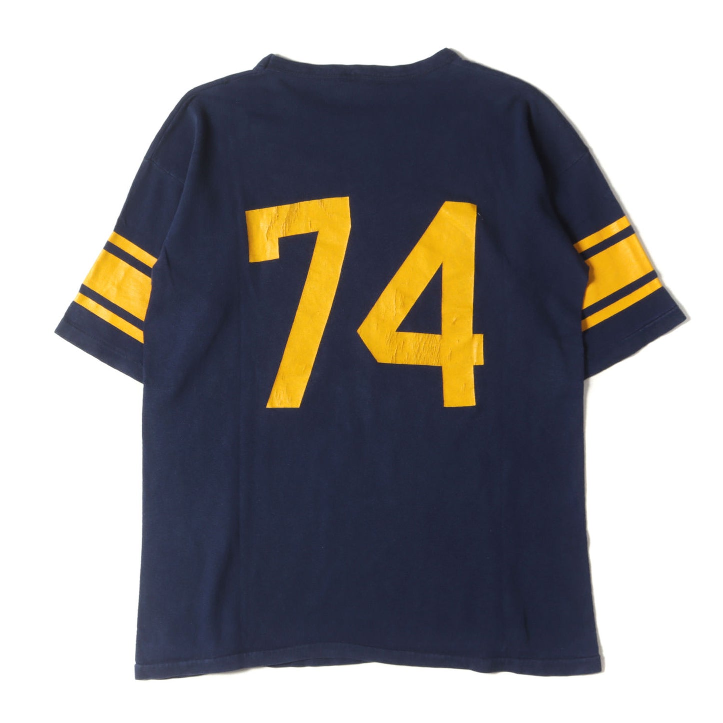 [希少 ビッグサイズ] 60s プロダクツタグ カレッジ フットボール Tシャツ(ノートルダム大学)