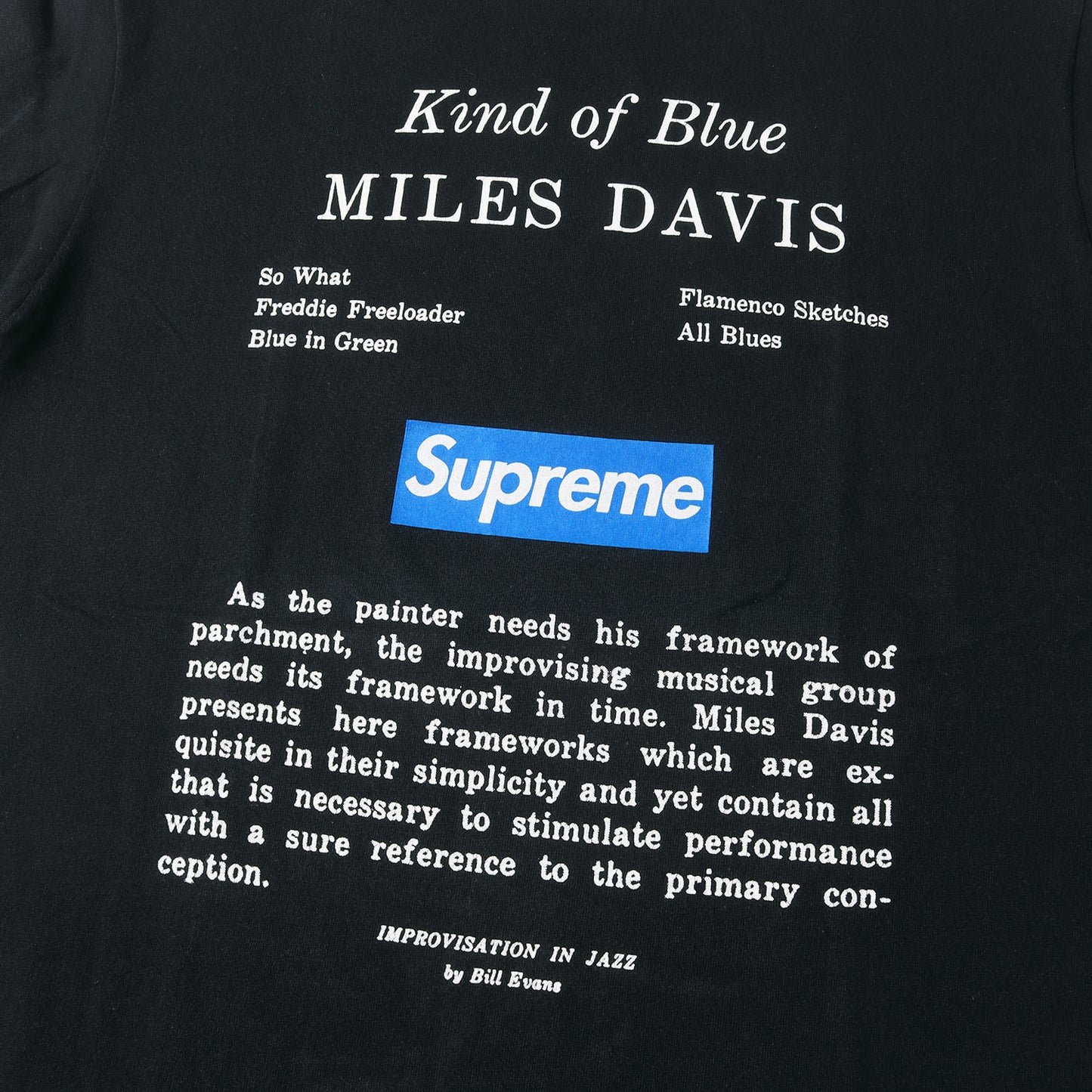 08AW ×Miles Davis BOXロゴ フォトプリント Tシャツ(Kind Of Blue Tee)