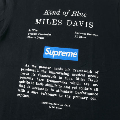 08AW ×Miles Davis BOXロゴ フォトプリント Tシャツ(Kind Of Blue Tee)