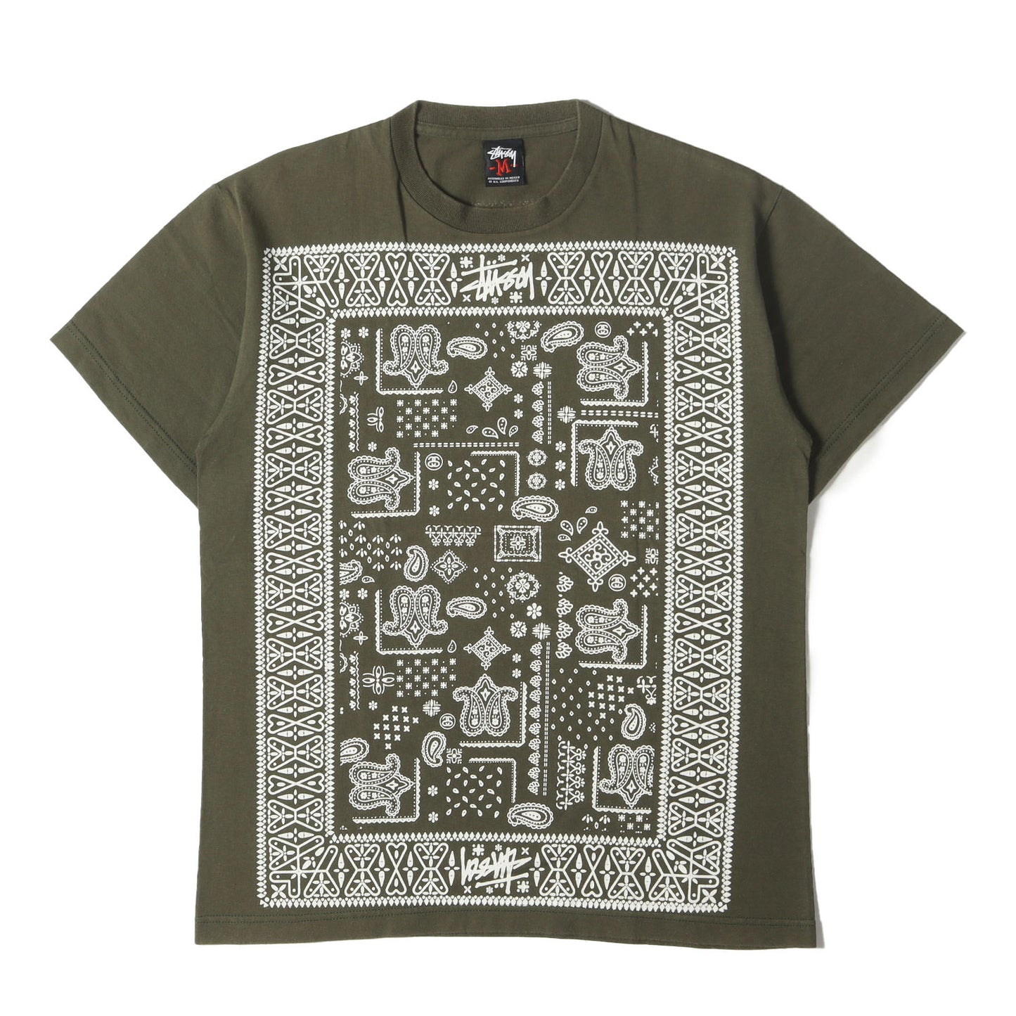 バンダナプリント クルーネック Tシャツ