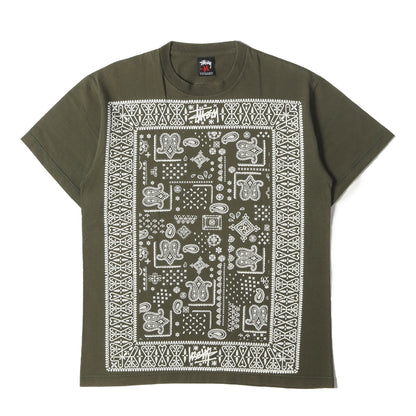 バンダナプリント クルーネック Tシャツ