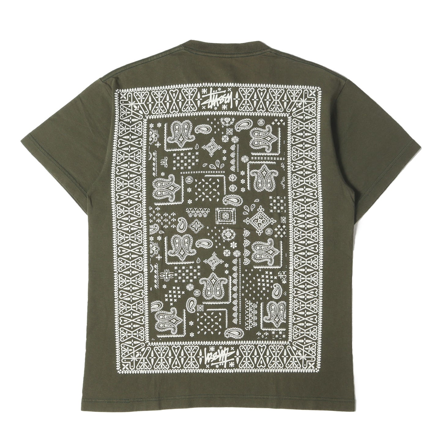 バンダナプリント クルーネック Tシャツ