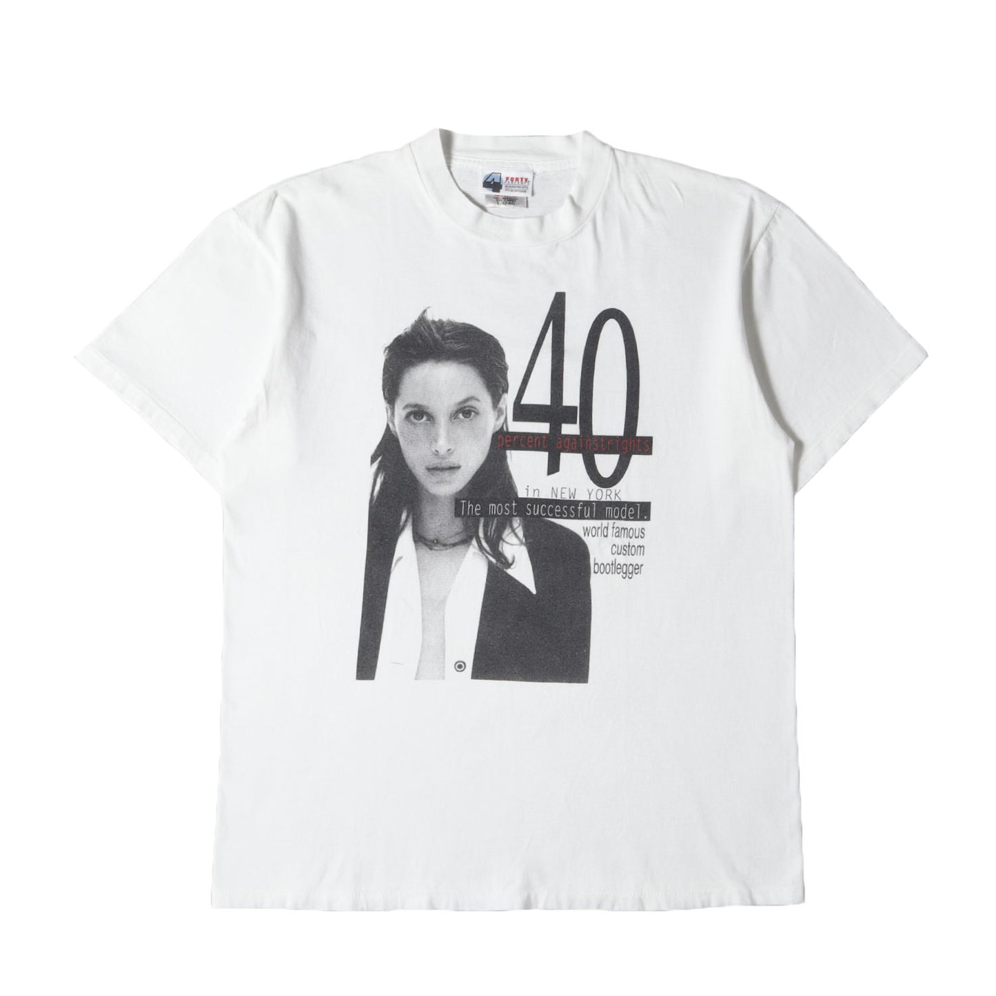 90s 初期モデル スーパーモデル フォト Tシャツ(ONEITAボディ)