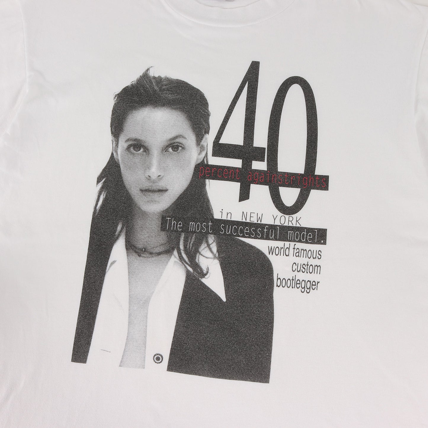 90s 初期モデル スーパーモデル フォト Tシャツ(ONEITAボディ)