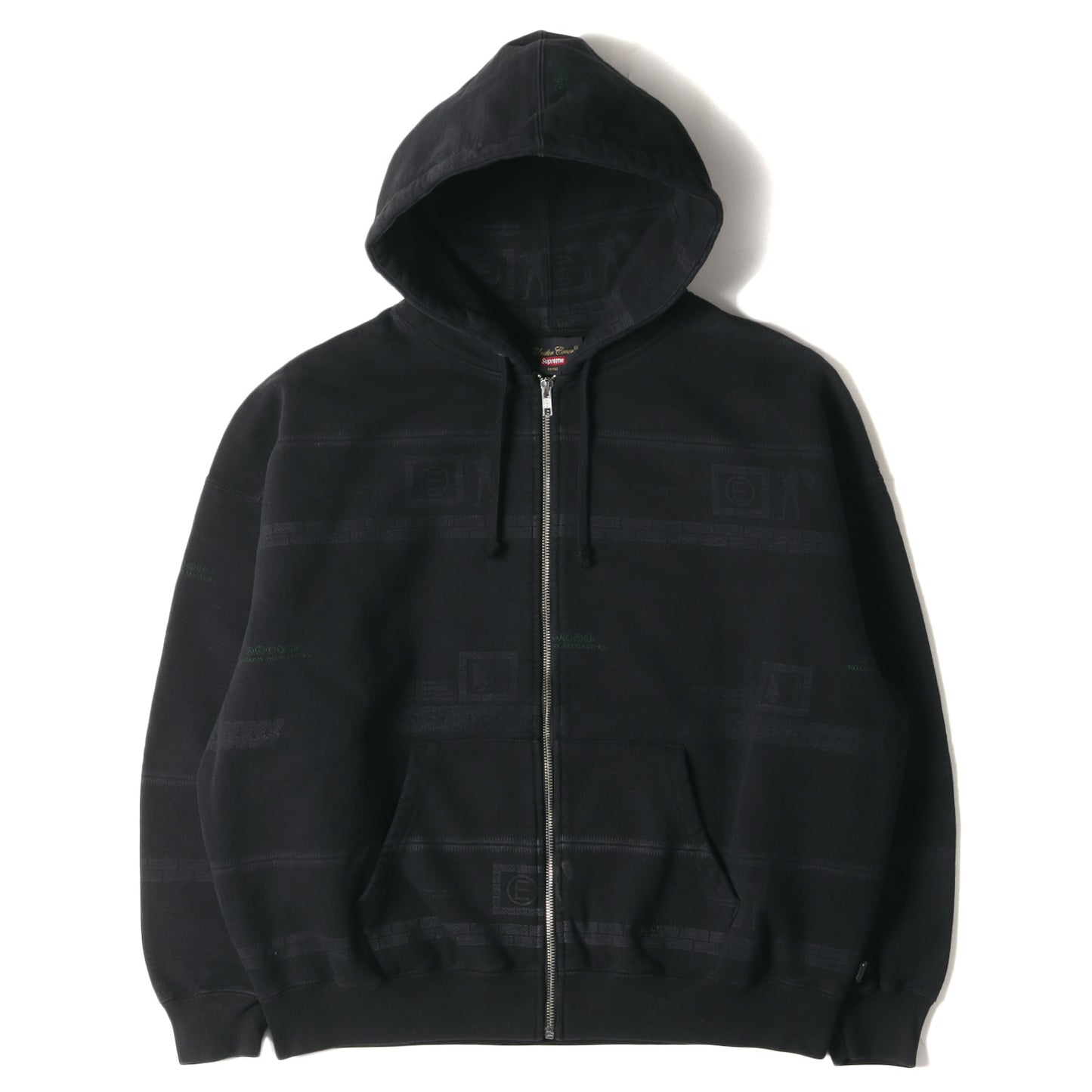 23SS ×UNDERCOVER グラフィック ボーダー ジップ スウェットパーカー(Zip Up Hooded Sweatshirt)
