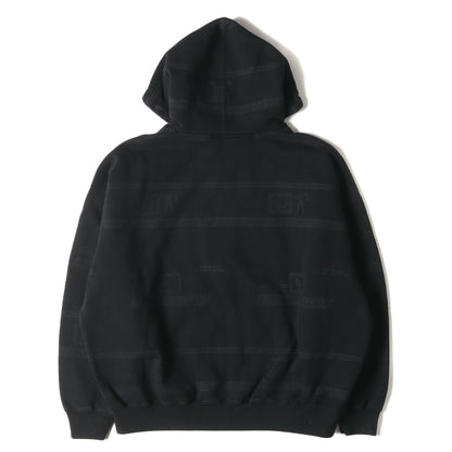 23SS ×UNDERCOVER グラフィック ボーダー ジップ スウェットパーカー(Zip Up Hooded Sweatshirt)