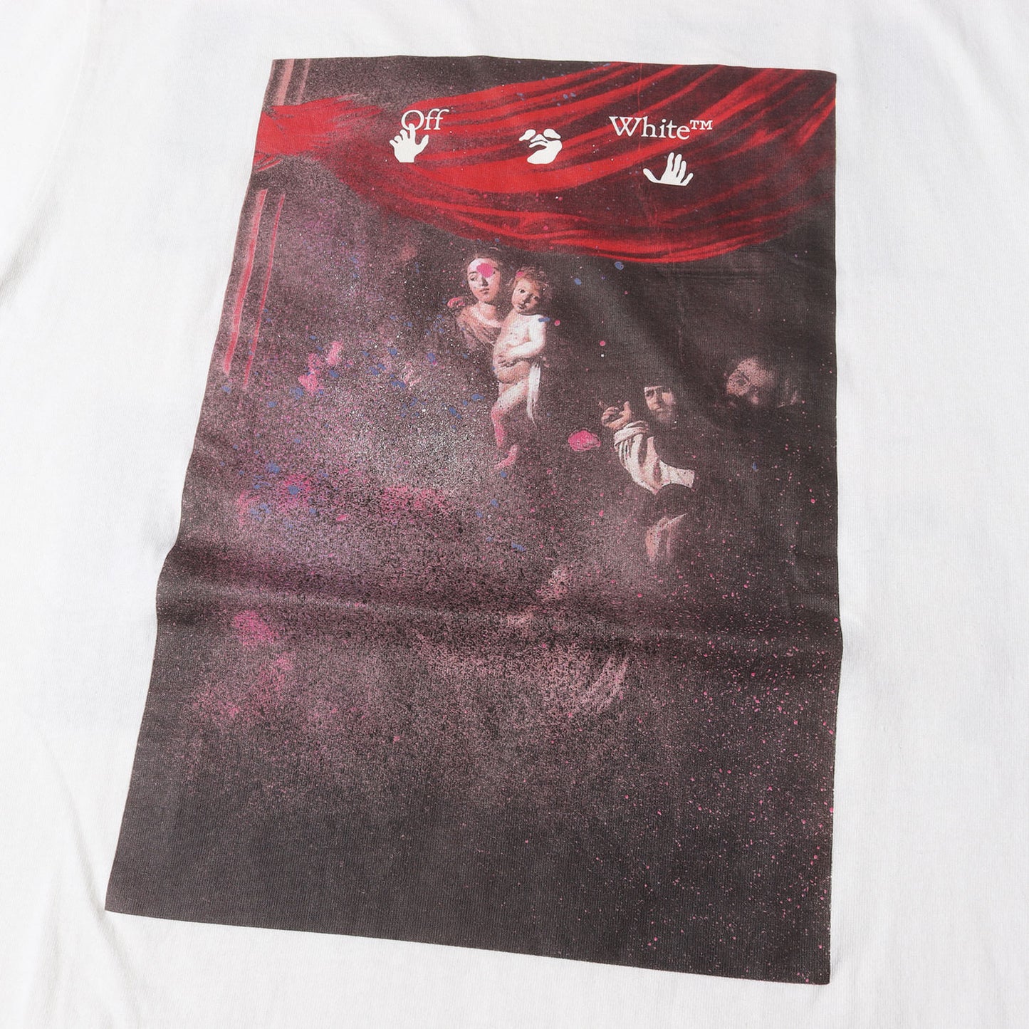 21SS スプレー 絵画グラフィック Tシャツ(SPRAYED CARAVAGGIO S/S SLIM TEE)