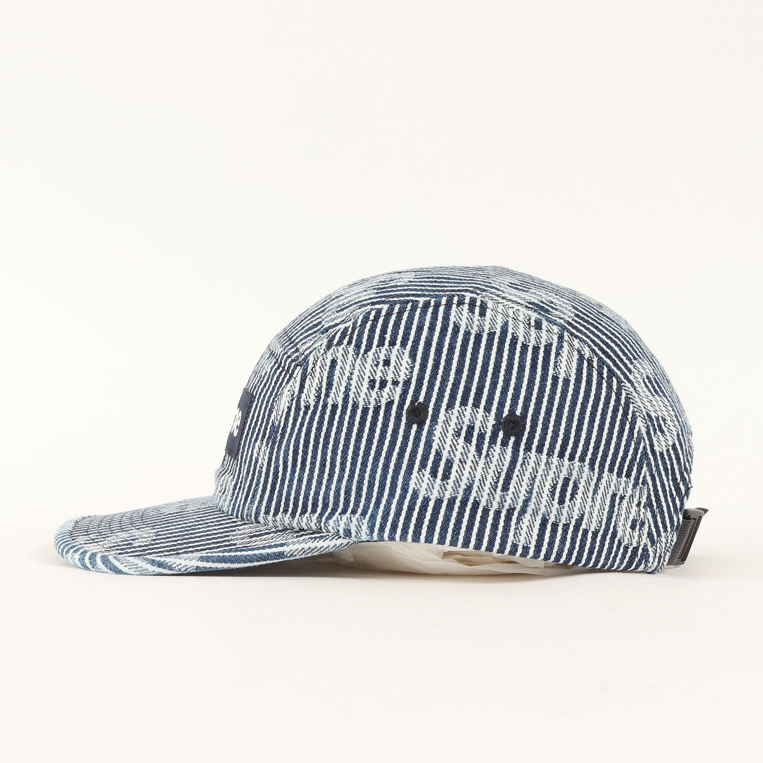 Supreme (シュプリーム) 24SS ブランドロゴ柄 ヒッコリーデニム BOXロゴ キャンプキャップ(Denim Camp Cap) -  ブランド古着の通販・買取 | BEEGLE by Boo-Bee