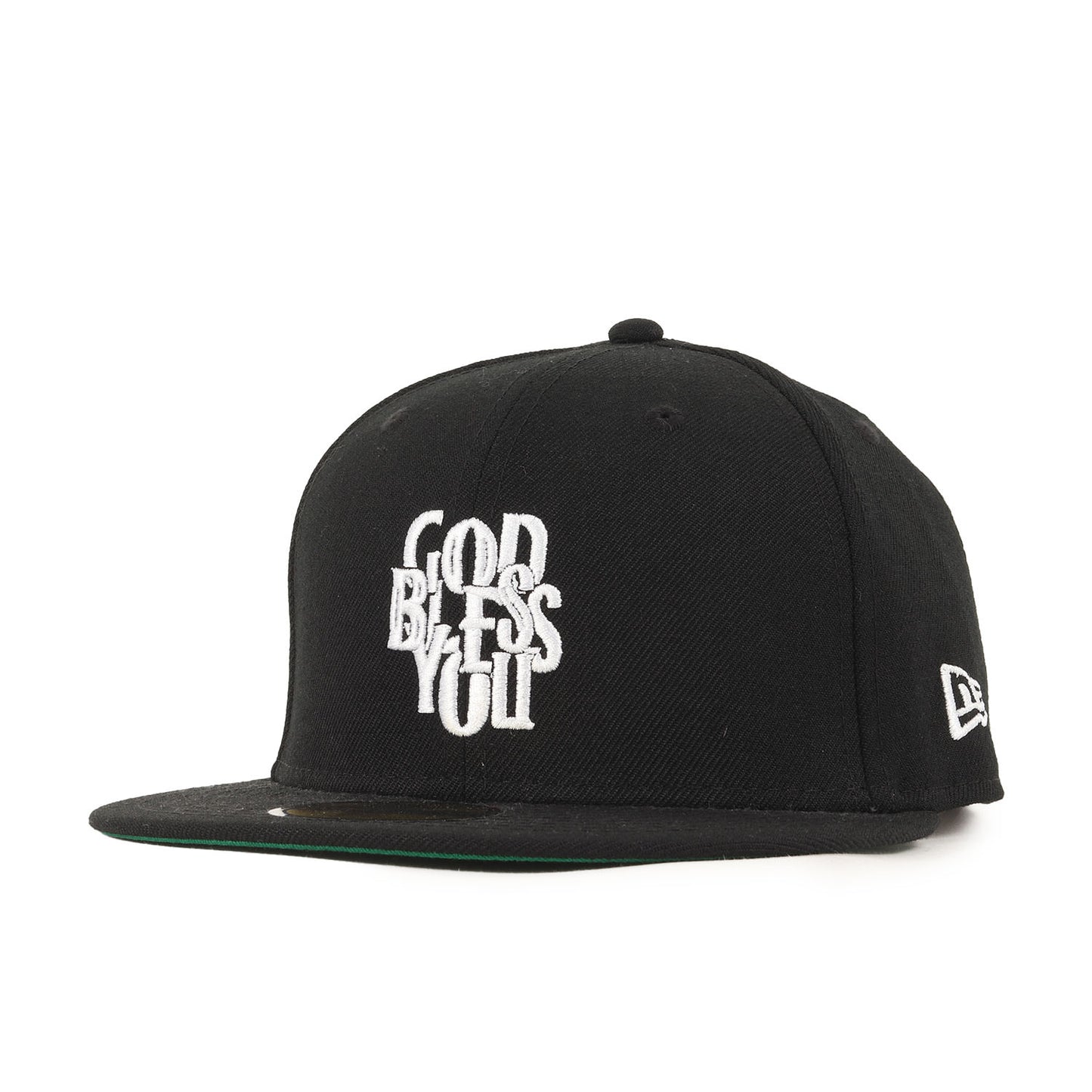 ×NEW ERA GOD BLESS YOU ロゴ刺繍 ベースボールキャップ