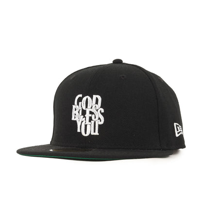 ×NEW ERA GOD BLESS YOU ロゴ刺繍 ベースボールキャップ