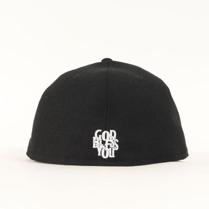 ×NEW ERA GOD BLESS YOU ロゴ刺繍 ベースボールキャップ