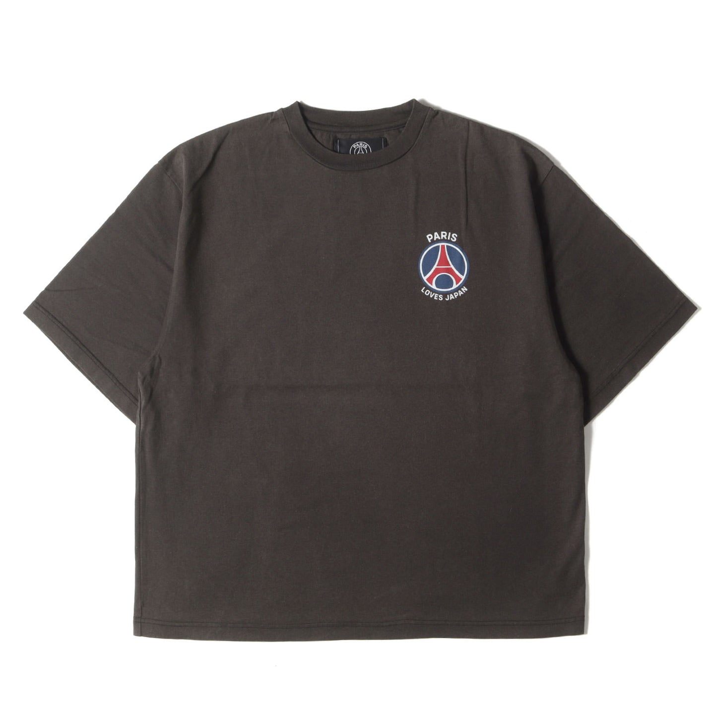 23SS フェード加工 パッチワーク転写プリント Tシャツ