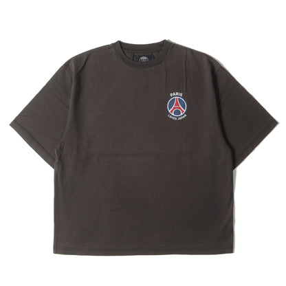 23SS フェード加工 パッチワーク転写プリント Tシャツ