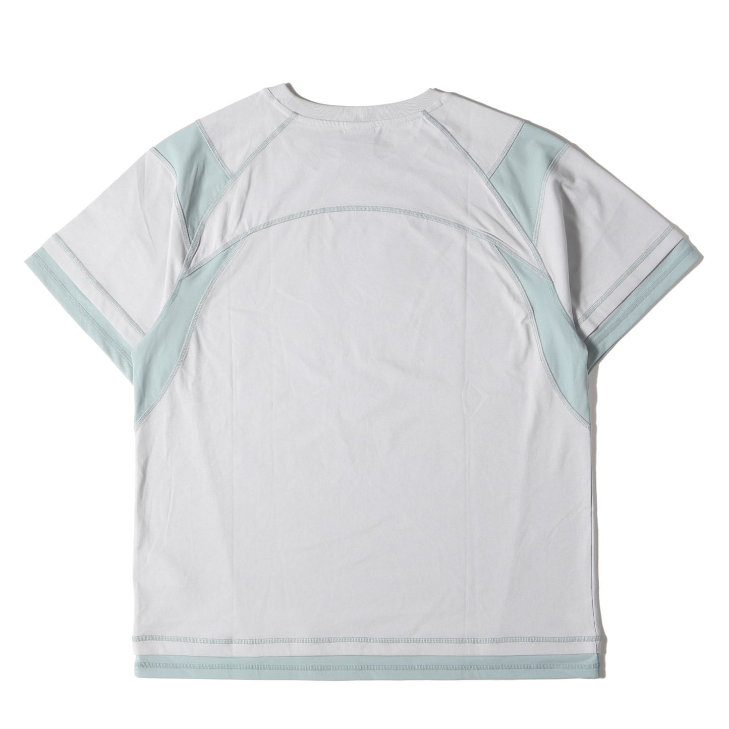 24SS メッシュコンビ ストレッチ クルーネック Tシャツ