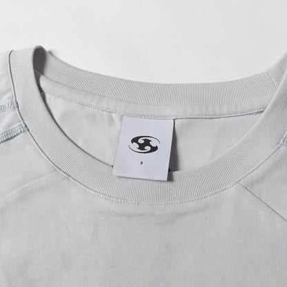 24SS メッシュコンビ ストレッチ クルーネック Tシャツ