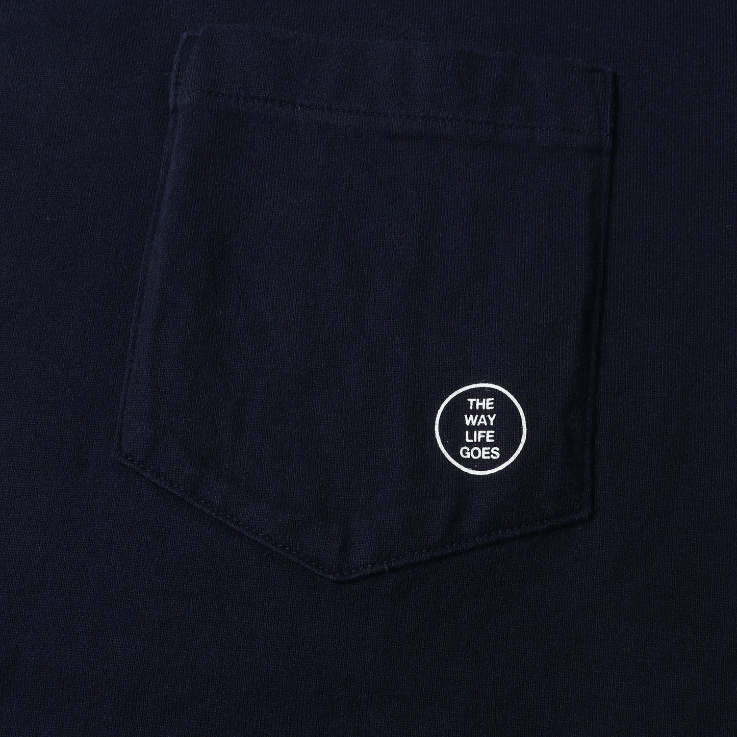 THE WAY LIFE GOESロゴ ポケット Tシャツ
