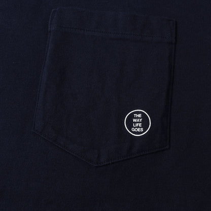 THE WAY LIFE GOESロゴ ポケット Tシャツ