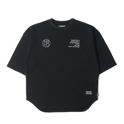 22SS ロゴプリント 7分袖 スウェット(JERSEY E-CREW SS)