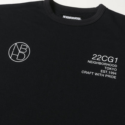 22SS ロゴプリント 7分袖 スウェット(JERSEY E-CREW SS)