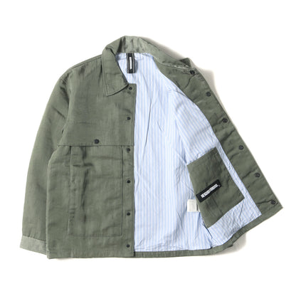 21SS ヘビーナイロン スナップボタン ジャケット(SPLIT / N-JKT)