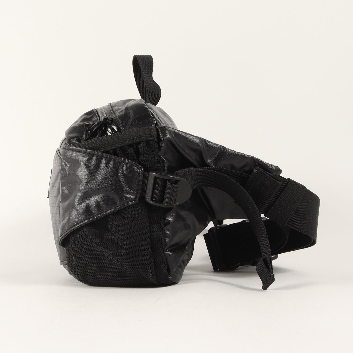 SUPREME シュプリーム 17AW 100D Cordura 4L Waist Bag シャイニー リップストップ ウエストバッグ ブラック Supreme (シュプリーム) シャイニー リップストップ ウエストバッグ