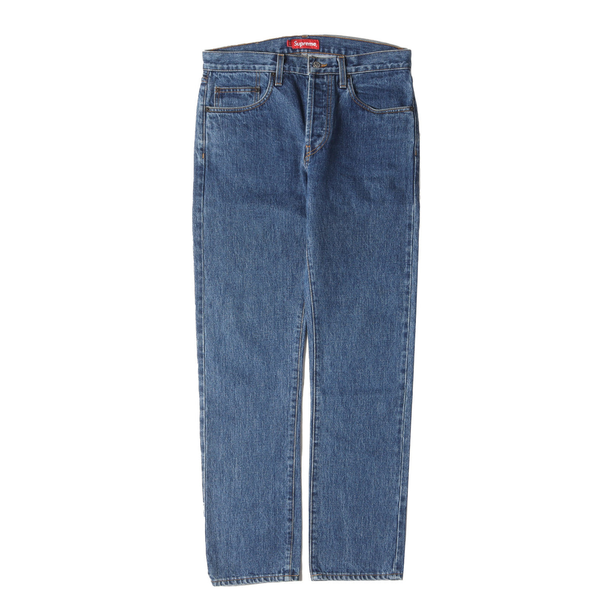 Supreme (シュプリーム) ストーンウォッシュ加工 スリム デニムパンツ 