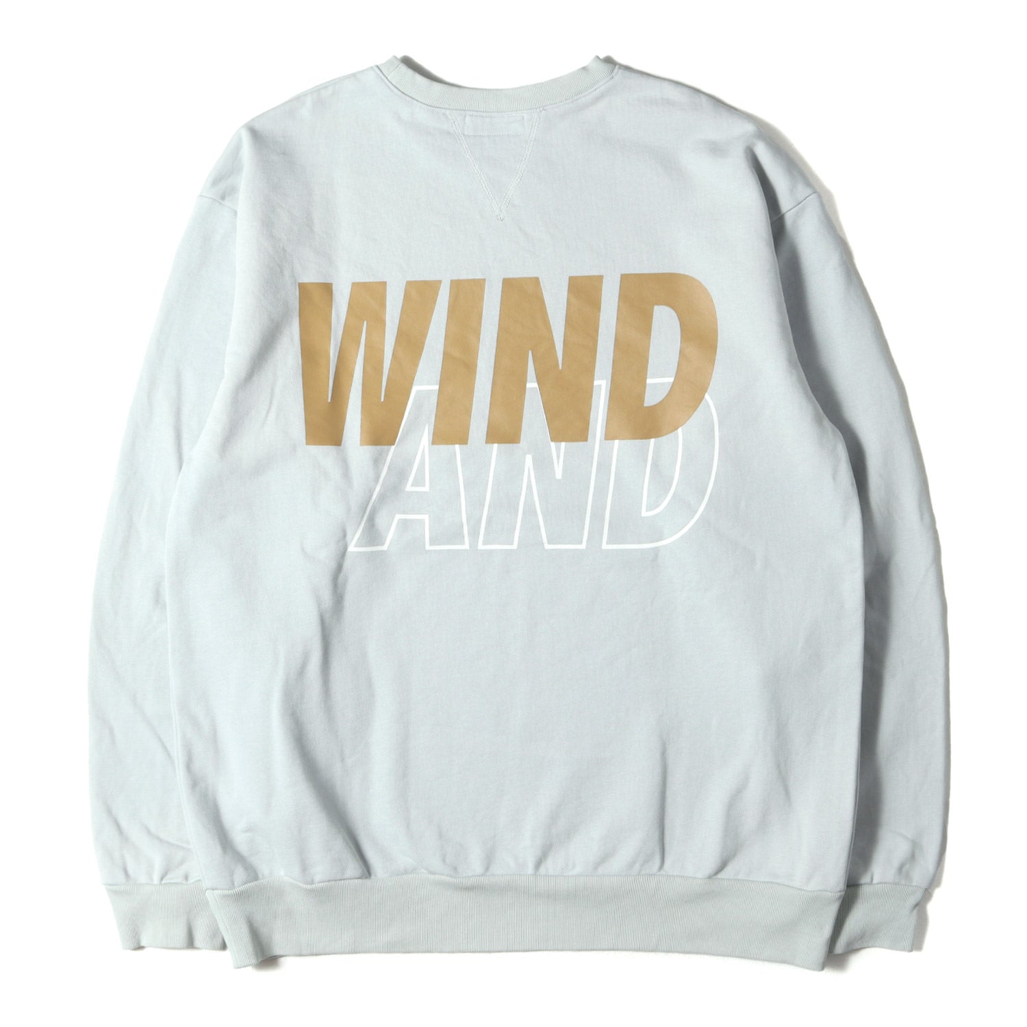WIND AND SEA (ウィンダンシー) ブランドロゴ 前V クルーネック  