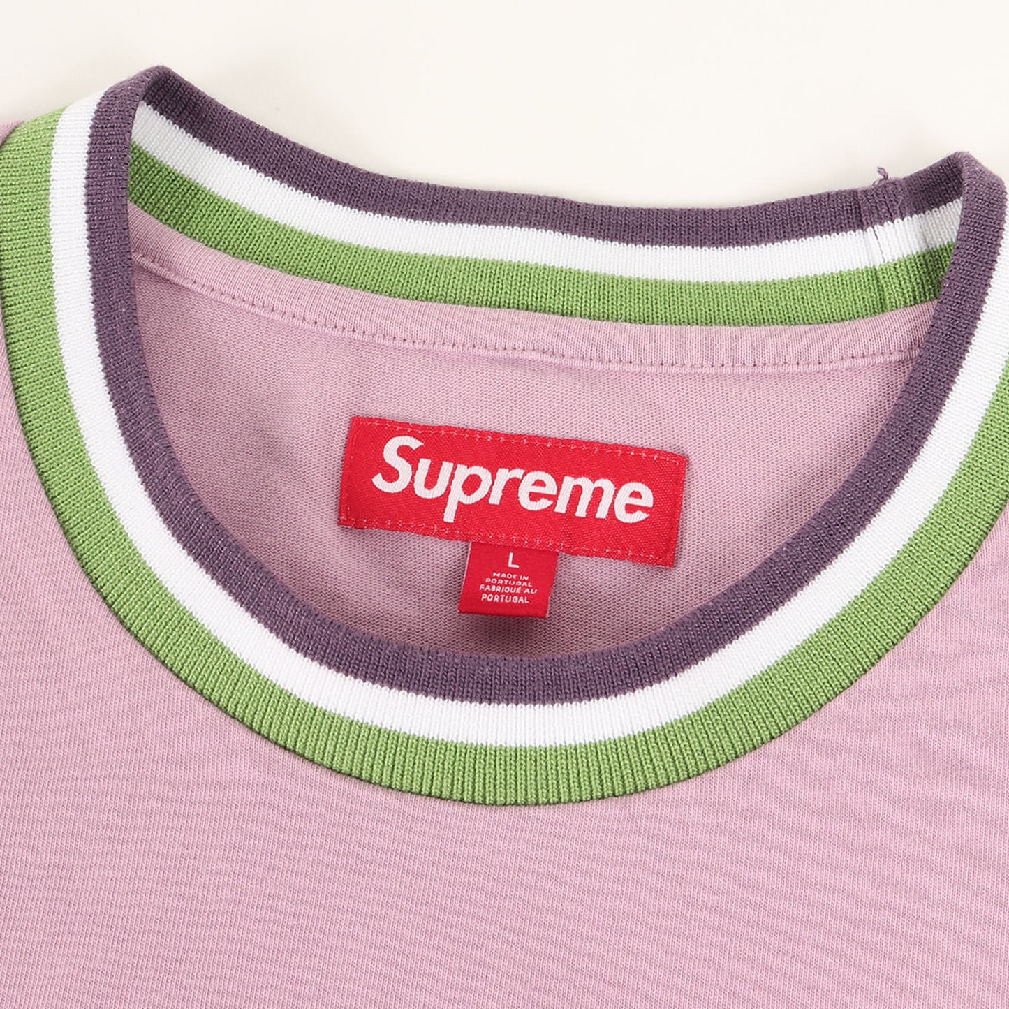24SS エバーラストロゴ クルーネック Tシャツ(Warm Up Stripe S/S Top)