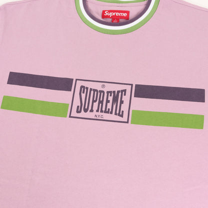 24SS エバーラストロゴ クルーネック Tシャツ(Warm Up Stripe S/S Top)