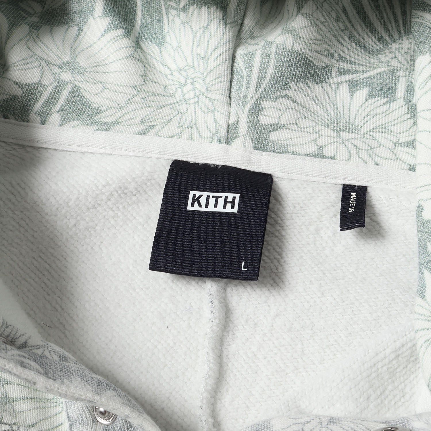 KITH NYC (キス ニューヨークシティー) 21SS フローラル柄 切替し ハーフボタン スウェット パーカー(Aster Floral  Williams IV Pullover) - ブランド古着の通販・買取 | BEEGLE by Boo-Bee