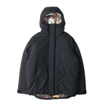 00s ×FOUNDATION 裏地総柄グラフィック 中綿 フード ジャケット