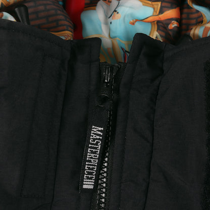 00s ×FOUNDATION 裏地総柄グラフィック 中綿 フード ジャケット