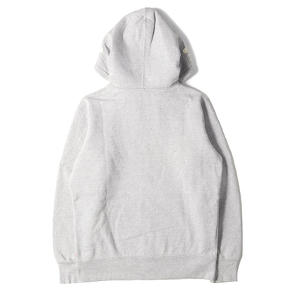 フード アップリケ ジップ スウェット パーカー(Felt Hooded Logo Zip-Up Sweat)