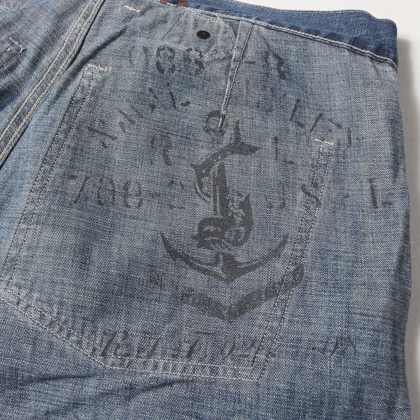 U.S.ARMY M-35 ヴィンテージ加工 バックルバック付き デニムパンツ(WORKMANS BOZEMAN)