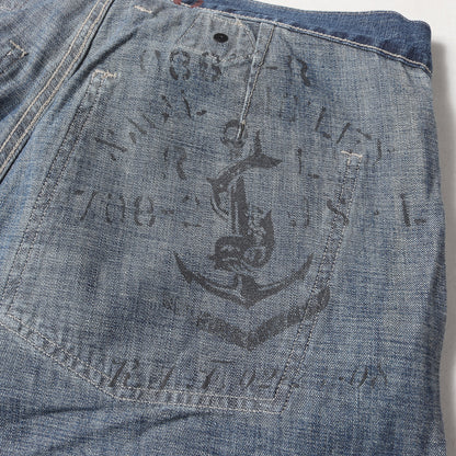 U.S.ARMY M-35 ヴィンテージ加工 バックルバック付き デニムパンツ(WORKMANS BOZEMAN)