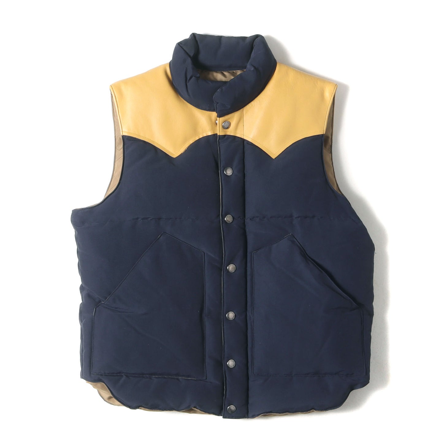 レザーヨーク 60/40クロス ダウン ベスト(LEATHER YOKE DOWN VEST)