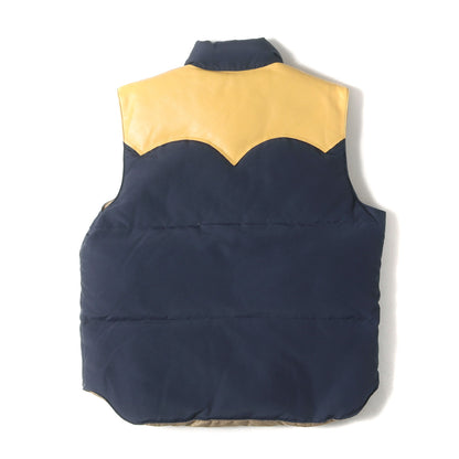 レザーヨーク 60/40クロス ダウン ベスト(LEATHER YOKE DOWN VEST)