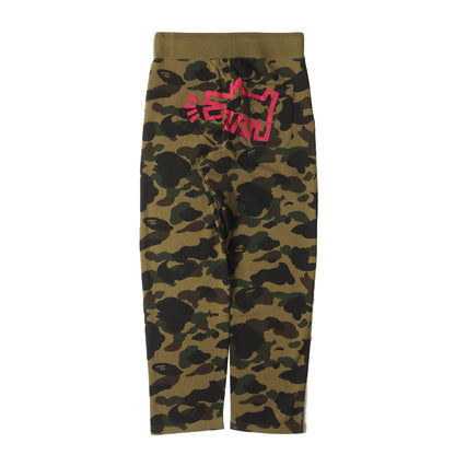 ×Keith Haring 1stカモ 猿迷彩 スウェットパンツ