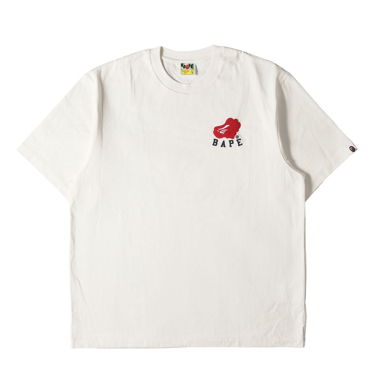 猿顔 グラフィック刺繍 ヘビー Tシャツ