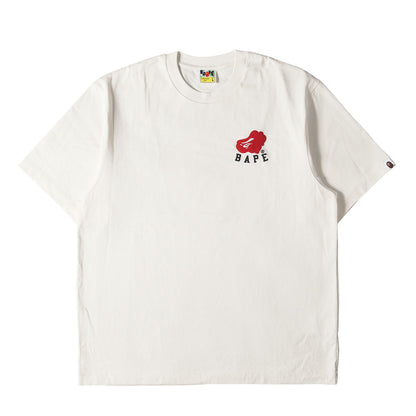 猿顔 グラフィック刺繍 ヘビー Tシャツ