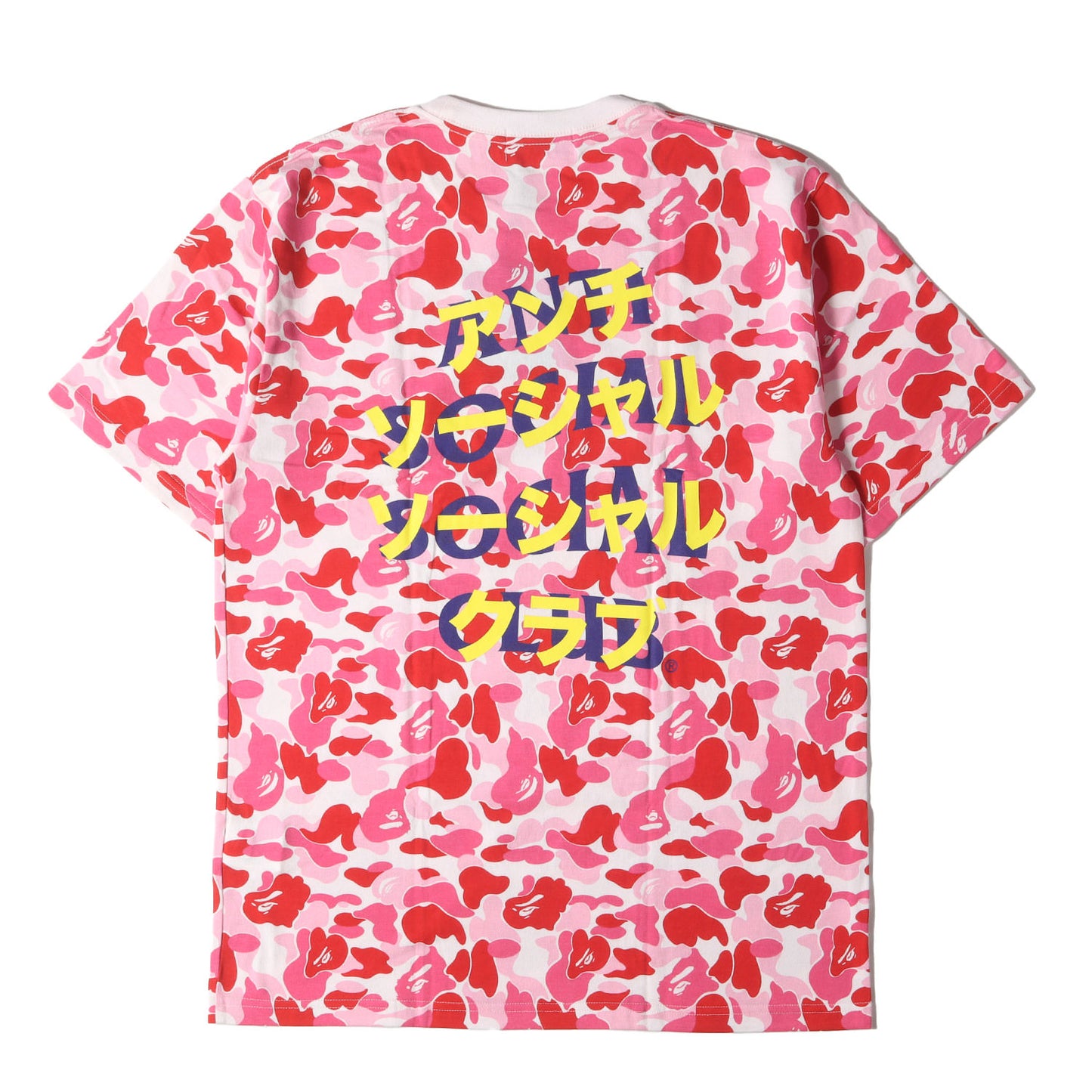 ×Anti Social Social Club ABCカモ柄 カタカナロゴ Tシャツ