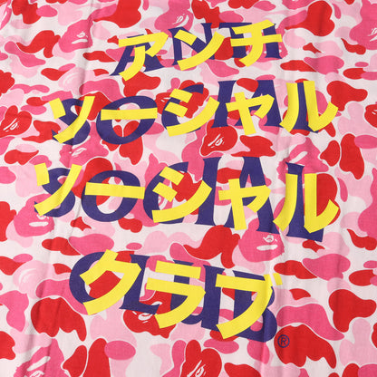 ×Anti Social Social Club ABCカモ柄 カタカナロゴ Tシャツ