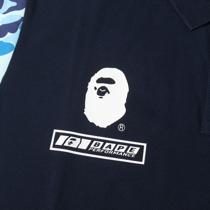 22AW ×PAGANI 袖ABCカモ ストレッチ鹿の子 ポロシャツ(POLO)