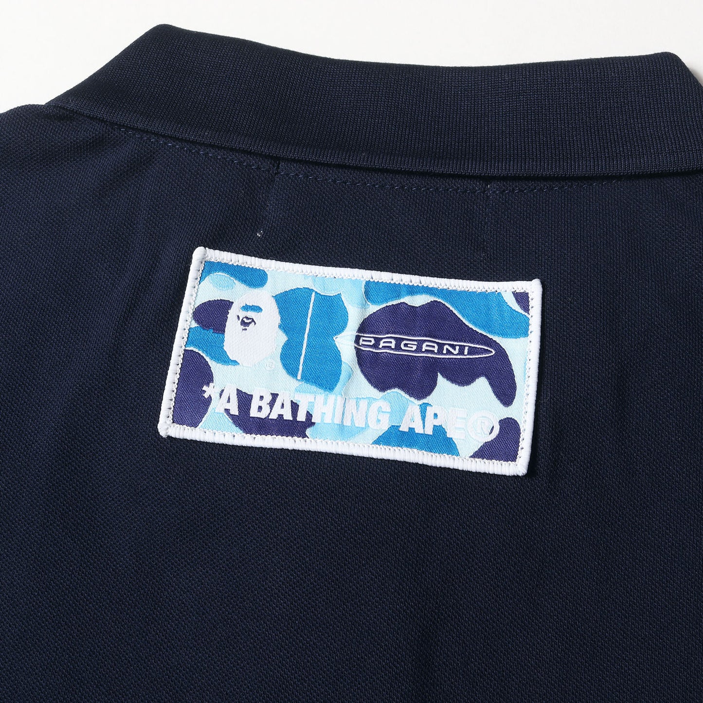 22AW ×PAGANI 袖ABCカモ ストレッチ鹿の子 ポロシャツ(POLO)