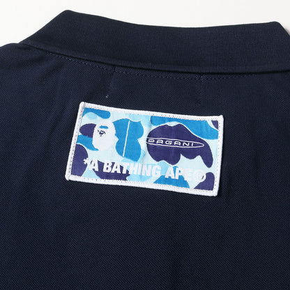 22AW ×PAGANI 袖ABCカモ ストレッチ鹿の子 ポロシャツ(POLO)