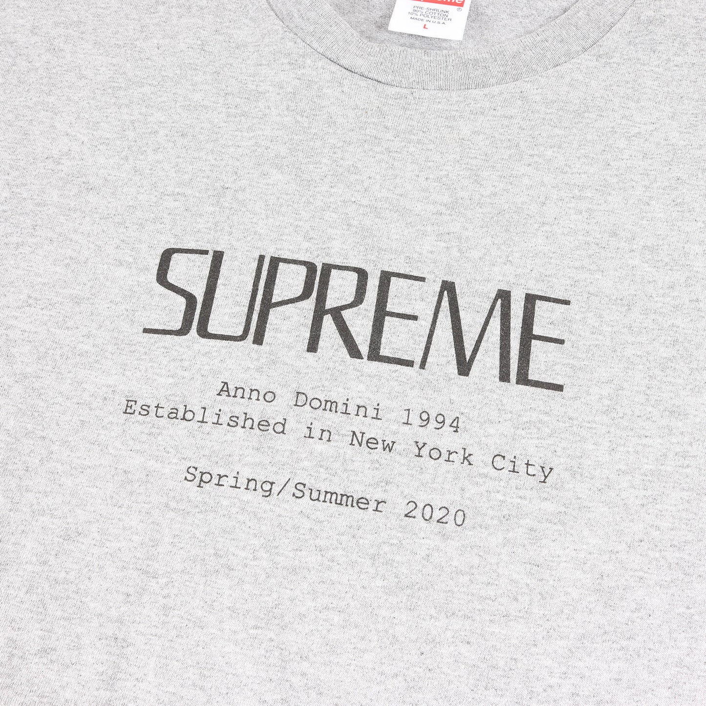 20SS ブランドロゴ クルーネック Tシャツ(Anno Domini Tee)