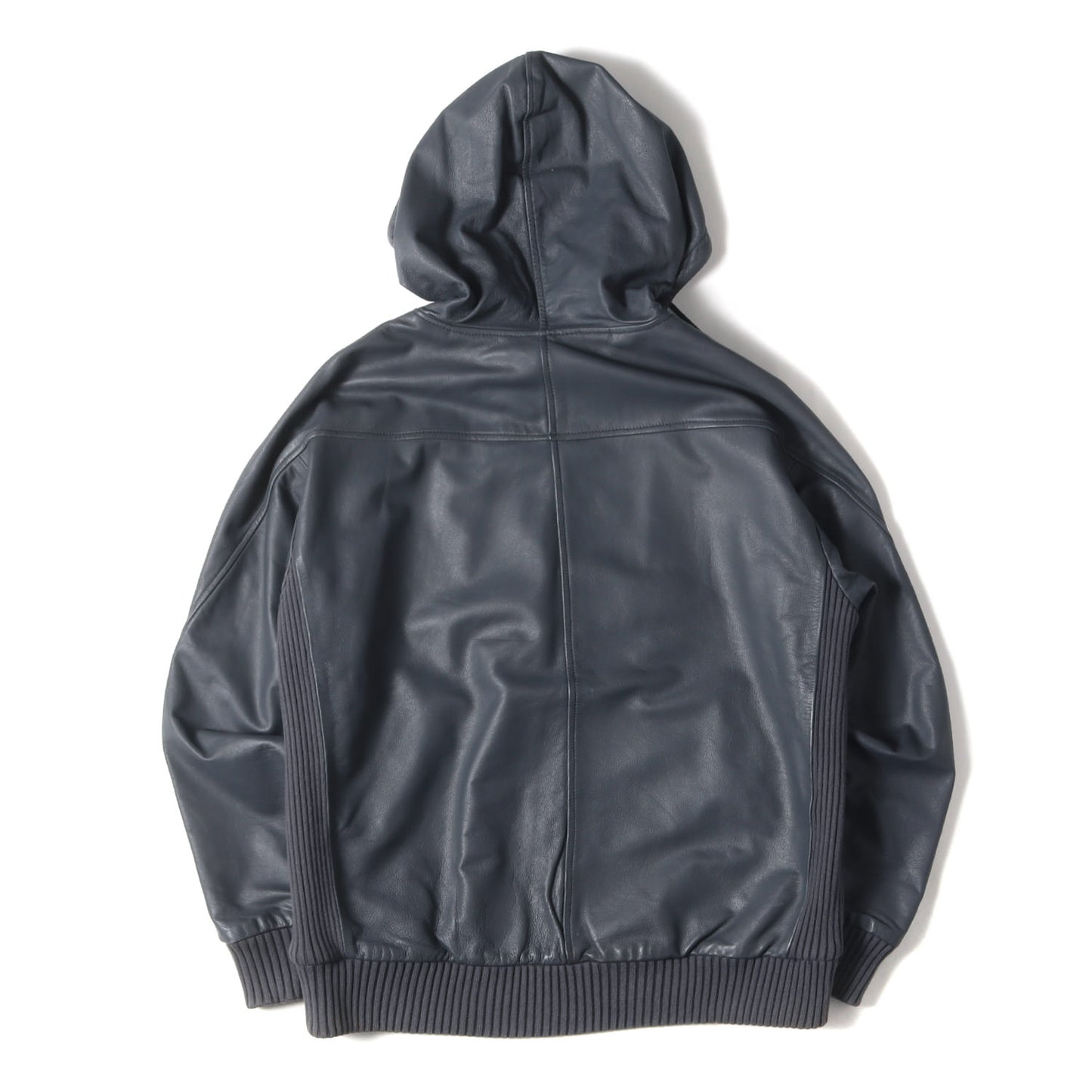 カウレザー フード ジャケット