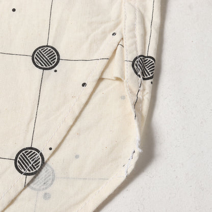 総柄 ハーフボタン プルオーバー シャツ