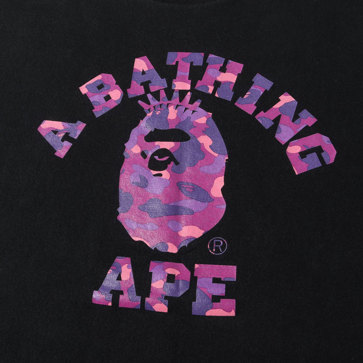 00s カラーカモ 猿迷彩 ニューヨーク カレッジ Tシャツ